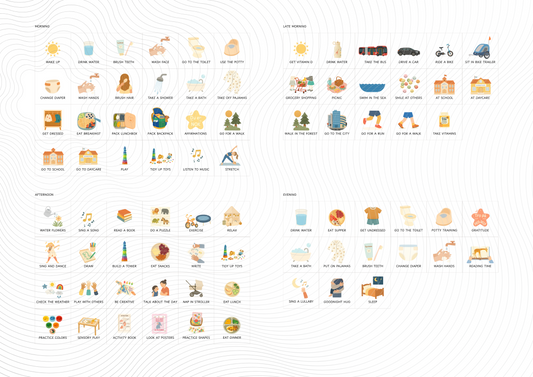 My Day – Visual Checklist for Toddlers (80 Icons) – PDF